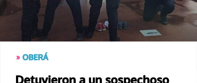 Detuvieron a un sospechoso por el robo de ahorros familiares tras ser identificado por cámaras de seguridad