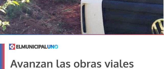 Avanzan las obras viales sobre la ex Ruta Nacional 14 en Campo Viera