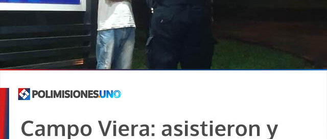 Campo Viera: asistieron y resguardaron a un hombre hallado desorientado en la vía pública