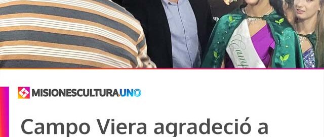 Campo Viera agradeció a artesanos y emprendedores por su participación en la XXXV Fiesta Nacional del Té