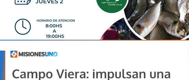 Campo Viera: impulsan una nueva edición de la cosecha de pescado con productores locales